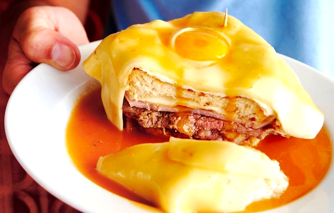 This is a Cooking Francesinha Class
