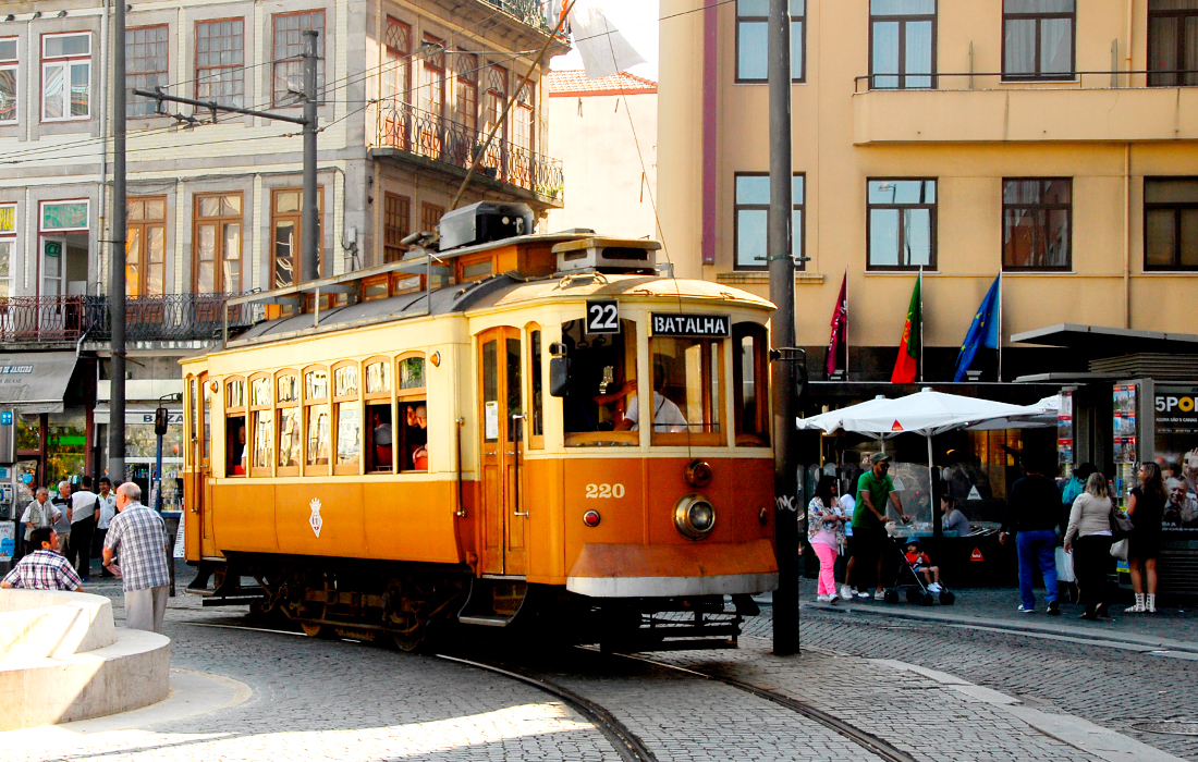 This is a Vintage Tram Tour in Porto